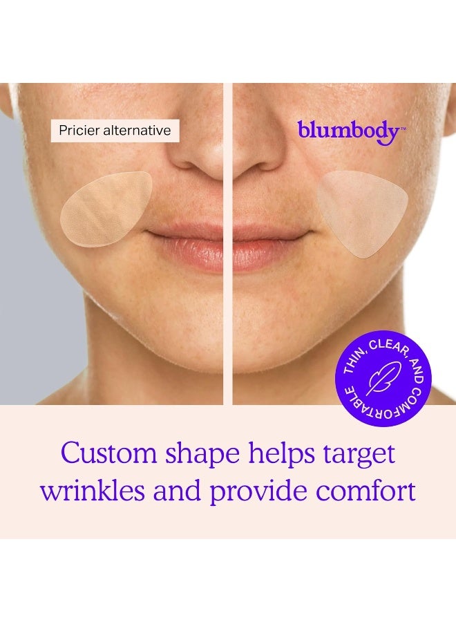 BLUMBODY Face & Forehead Wrinkle Patches - Mini Anti Wrinkle Facial Patches To Smooth Eye, Mouth, Forehead Wrinkles - Non-Silicone Face Tape For Fine Wrinkles Between Eyes & Face - 160 Face Patches - Image 4